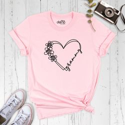 flower heart grammy shirt, grammy heart shirt, heart grammy valentine shirt, grammy mothers day shirt, grammy birthday s