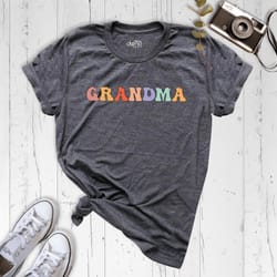 grandma shirt, grandma to be shirt, pregnancy announcement shirt, grandma birthday shirt, colorful grandma shirt, grandm