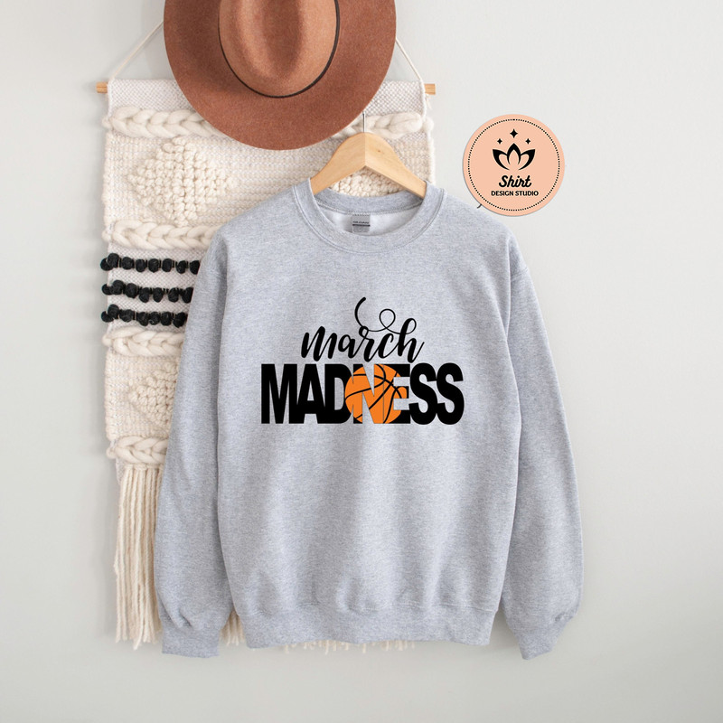March Madness Sweatshirt, College Sweatshirt, Game Day Sweatshirt, Sports Sweatshirt, Crewneck Sweatshirt, Basketball Sweatshirt.jpg