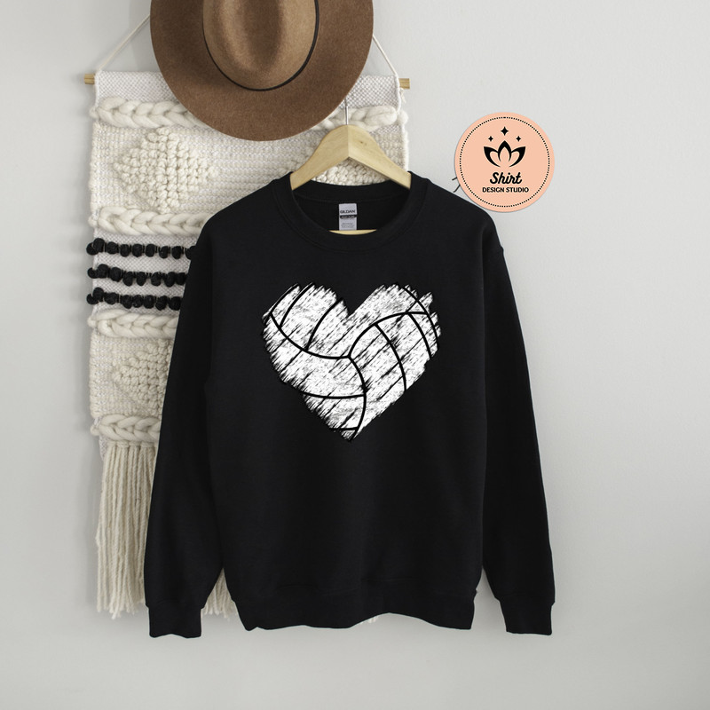 Volleyball Distressed Heart Sweatshirt, Volleyball Distressed Heart Hoodie, Volleyball Hoodie, Volleyball Shirt, Volleyball Mom Sweatshirt.jpg