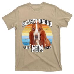 Basset Hound Mom Mama Mothers Day Gift Cute Dog T-Shirt