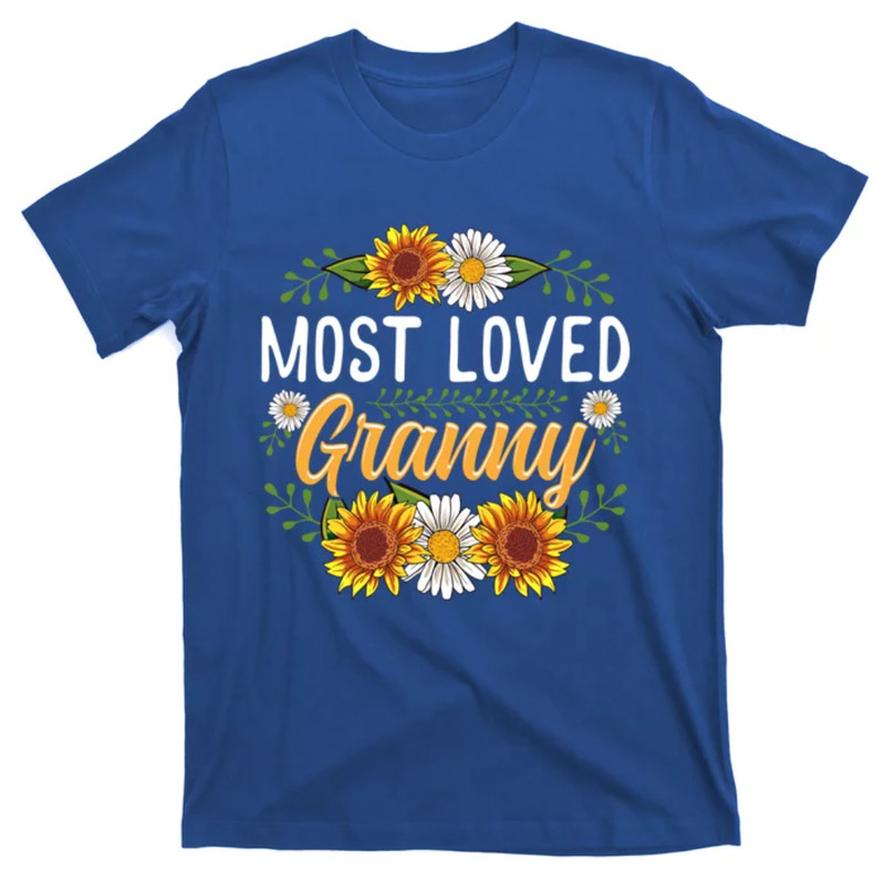 TeeShirtPalace Most Loved Granny Sunflower Cute Mothers Day Funny Gift T-Shirt.jpg