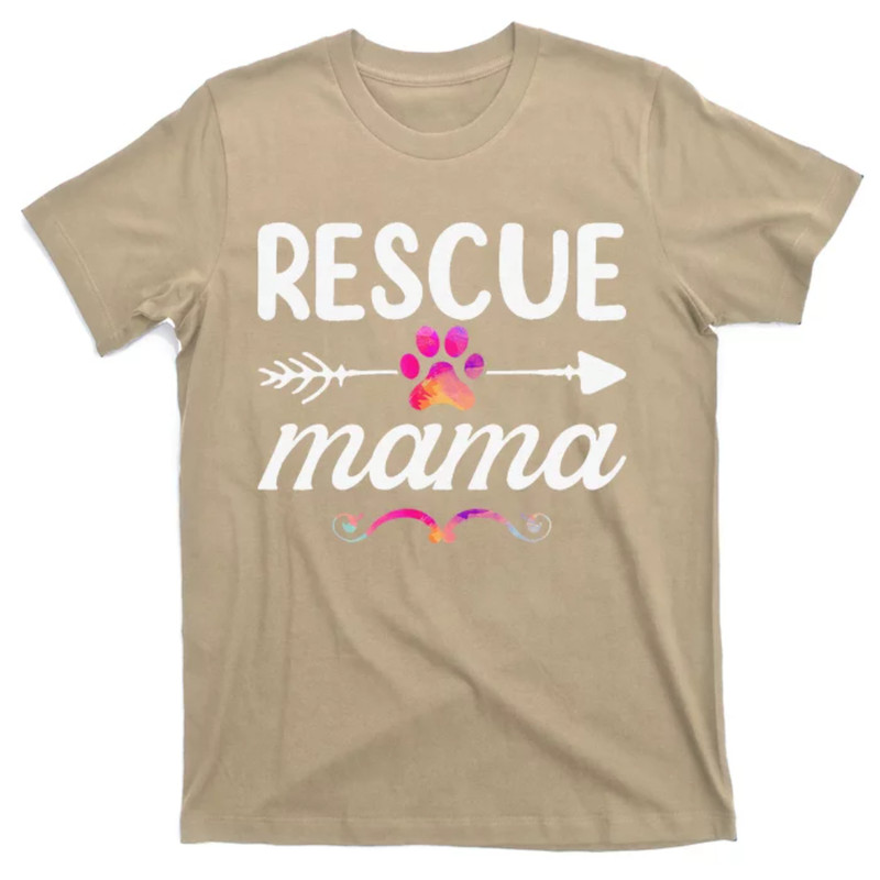 TeeShirtPalace Rescue Mama Pet Lovers Mothers Day Dog Mom T-Shirt.jpg