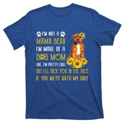 staffordshire bull terrier mom mothers day dog mom gift t-shirt