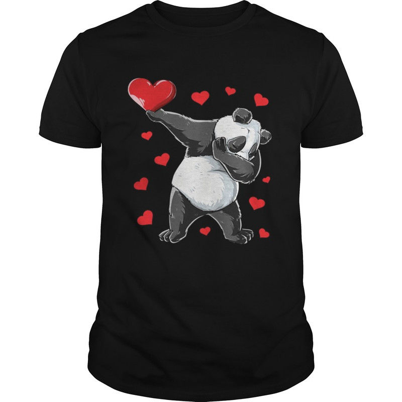 Dabbing Panda Heart Valentines Day Bear Shirt.jpg