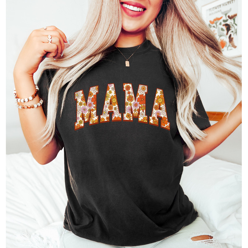Floral Mama Shirt, Cute Mom Sweatshirt, Mother's Day Gift, Mommy Shirt, Mama Shirt, Gift for Grandma, New Mom Gift, Gift for Mother.jpg