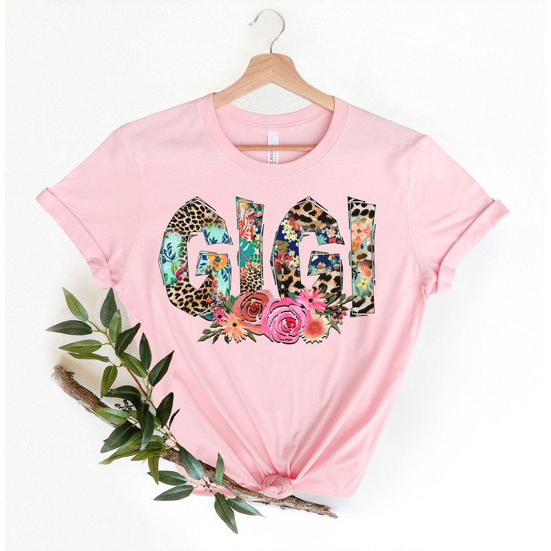 Floral Gigi Shirt, Mothers Day Gift, Gift For Gigi, Cute Gigi Shirt, Grandma Gift Tee, Grandma T-Shirt, Gift For Grandma.jpg