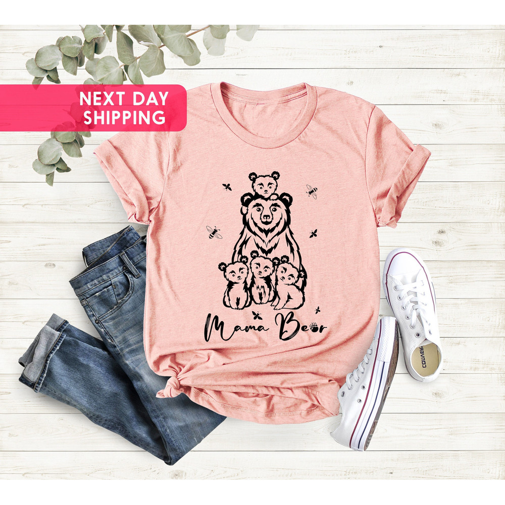 Mama Bear Shirt, Mama Bear Tshirt, Animal Nature Lover Shirt, Cute Mama Bear Shirt, New Mom Shirt, Mama Bear Gift, Mom Life Shirt.jpg