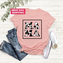 mama cow print shirt, cow tshirt for women, cow lover shirt, funny cow gift for cow lover, cow t shirt for mom, cow birt