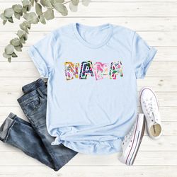nana shirt, gift for nana, nana tshirt, gift for nana, grandma gift, grandmother shirt, flowers nana, floral nana shirt