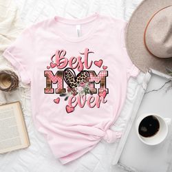 best mom ever heart shirt, best mom flowers shirt sweatshirt hoodie, mothers day, gift for mom, leopard heart mom shirt,