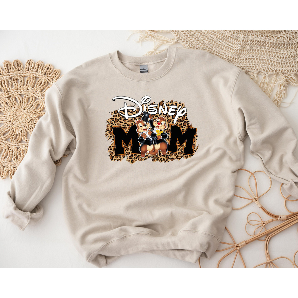 Disney Chip 'n' Dale Leopard Mom Shirt, Chip 'n' Dale Mom Shirt Sweatshirt Hoodie, Mothers Day Shirt, Disney Mom Shirt, Double Trouble Shirt.jpg