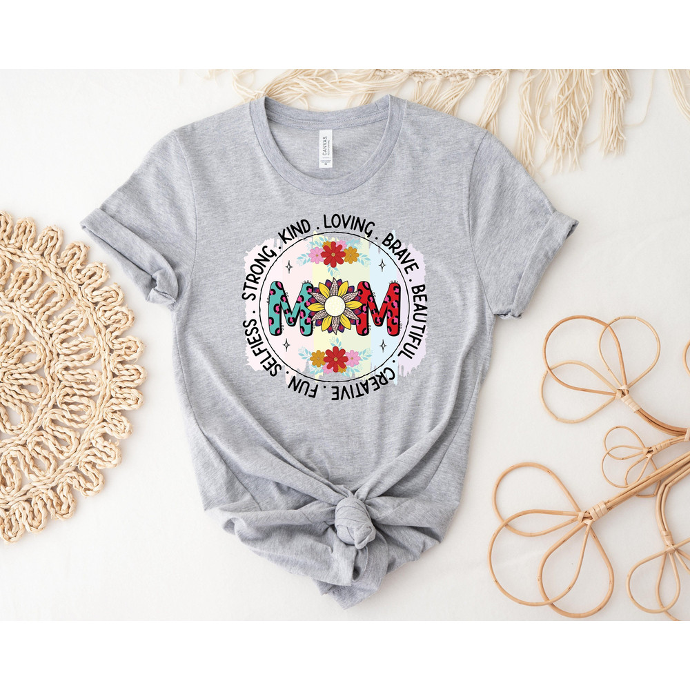 Mom Emotion Flower Shirt, Mom Shirt Sweatshirt Hoodie, Mothers Day, Gift For Mom, Cute Mom Shirt, Brave Mom Shirt, Beautiful Mom Shirt.jpg