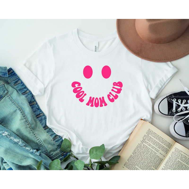 Smiley Cool Mom Club Shirt, Cool Mom Shirt Sweatshirt Hoodie, Smiley Face Mom Shirt, Mother's Day Shirt, Gift For Mom Shirt, Club Mom Shirt.jpg