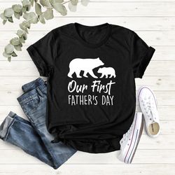 our first fathers day gift shirt, fathers day gift, new dad gift shirt, best dad tee, matching shirt for dad and son, fa