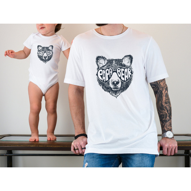 Papa Bear Baby Bear Shirts, Father Son Matching Shirts, Fathers Day Gift.jpg