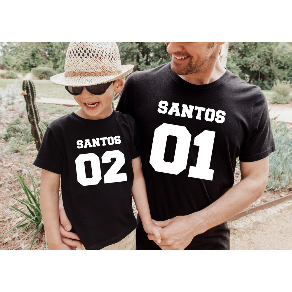 01 02 Dad and Son Personalized Name Shirt, Father's Day Gift, New Dads Gift, Daddy and me Baby Matching Shirts, Gamer Dad Tshirt.jpg