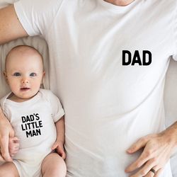 dad and daddys little man, dad and little man shirt, fathers day gift, father and son outfit, dad crewneck, little man s