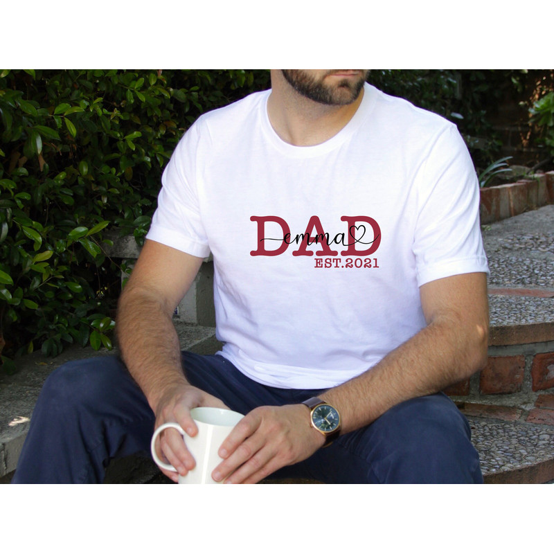 Dad Est Grandpa Est, Custom Dad Grandpa Shirt, Daddy Papa Grandfather Shirt, Custom Grandpa With Kids Name Shirt , Father Day Shirt.jpg
