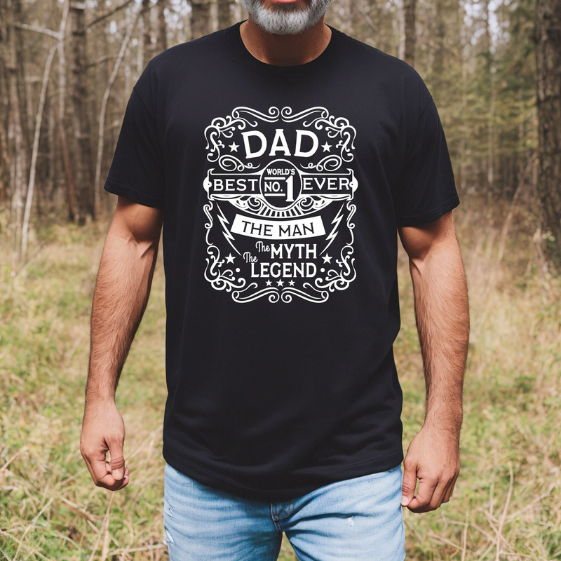 Dad No 1 The Man The Myth The Legend, Super Hero Dad Shirt, Father's Day Gift Box, Father Sweatshirt, Cool Father Tee, Father Birthday Shirt.jpg