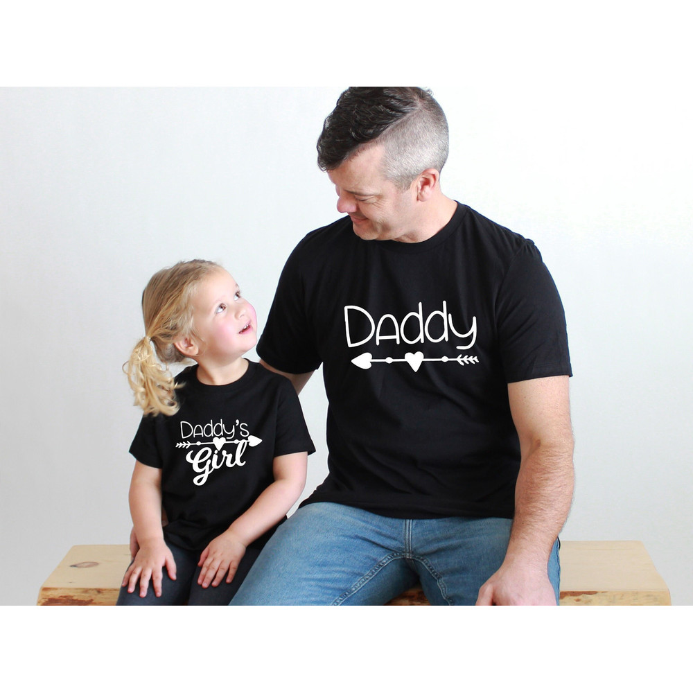 Daddy and Daddy's Girl Tee - Baby Bodysuit & Mens T-Shirt Set - Baby Gift, Baby Bodysuit, Clothing Set.jpg
