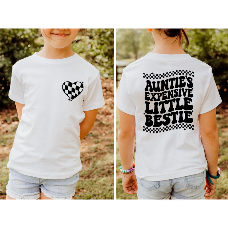 Auntie's Expensive Little Bestie Shirt, Auntie's Little Bestie Sweatshirt, Retro Toddler Shirt, Gift From Auntie.jpg