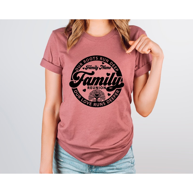 Custom Family Reunion Shirt,Our Roots Run Deep Shirt,Our Love Runs Deeper Shirt,Family Tree Shirt,Family Name Shirt, Family 2023 Tee.jpg