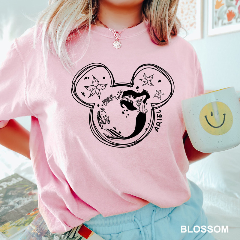 Disney Ariel The Little Mermaid Shirt, Comfort Colors Disney Shirt, Disney Trip Shirt, Disney Mermaid Shirt, Disney Girls Shirt, 151075.jpg