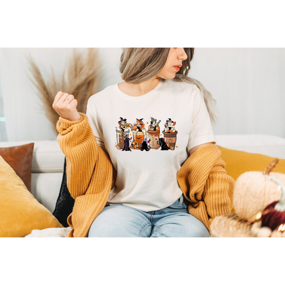 Disney Princess Coffee Shirt, Pumpkin Spice shirt, Halloween Princess Witch Shirt, Disney Princess Halloween Shirt, Princess Witches Tee.jpg