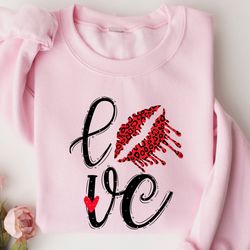 love valentines day sweatshirt, valentines day sweater, leopard lips sweater hoodie, valentines day shirts for women, va