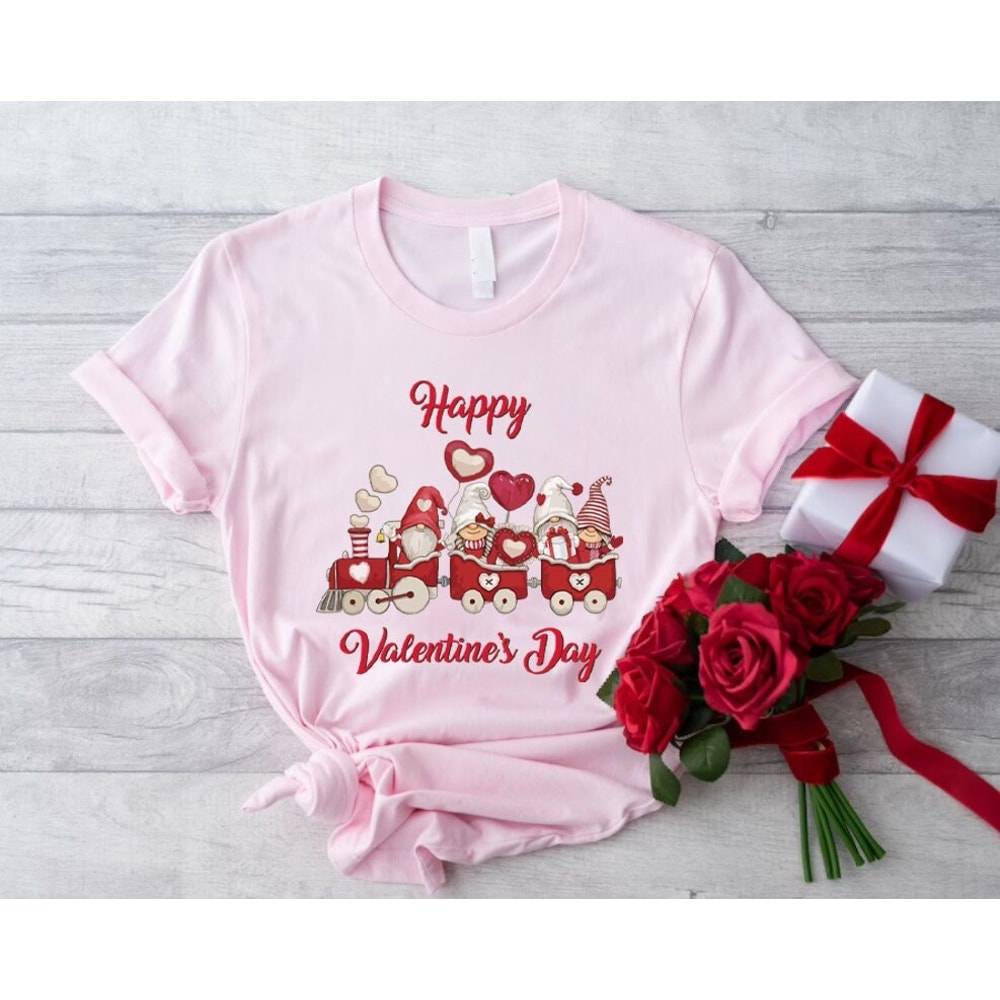 Happy Valentines Day Shirt,Red Gnome Train Shirt,Gnomes Valentines Shirt,Valentines Day Gift,Valentines Day Women,Cute Valentine Shirt.jpg
