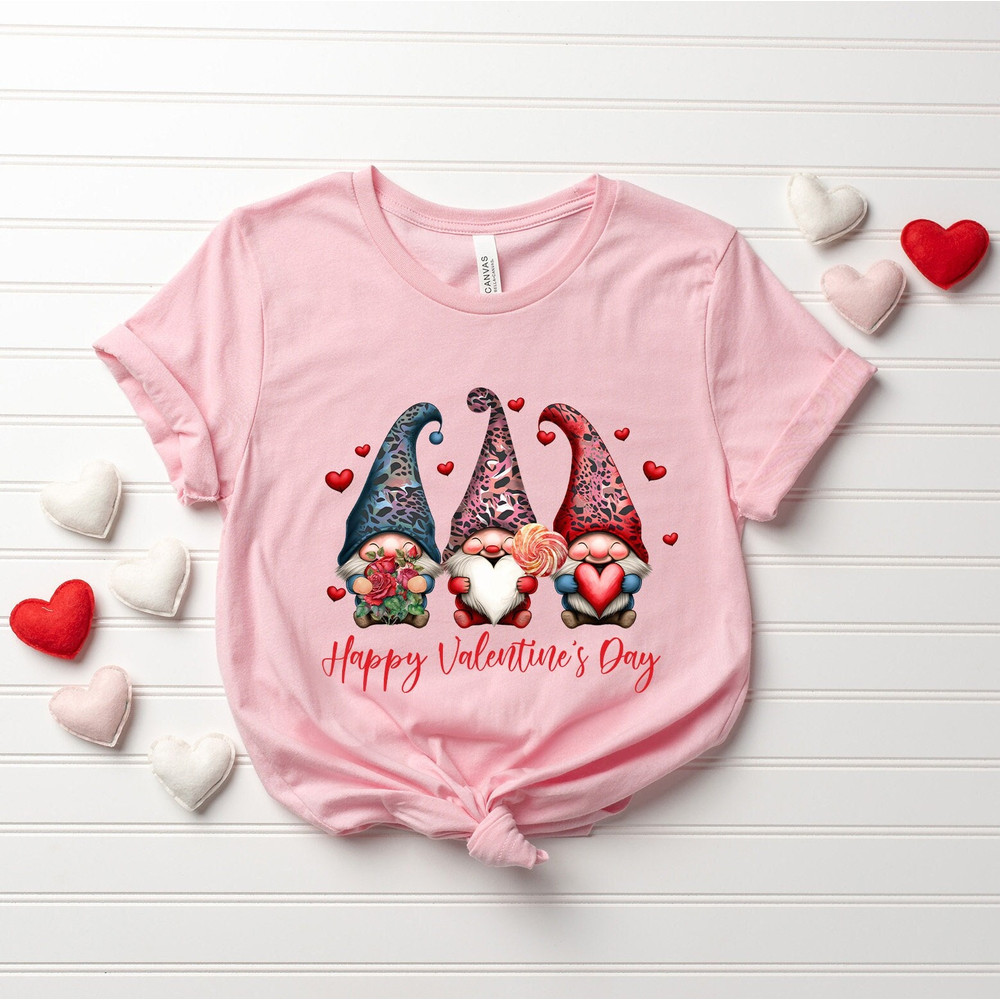 Happy Valentine's Day Shirt, Cute Gnome Valentines Day Shirts For Women, Teachers Valentine's Day Shirt, Cute Valentine Shirt, Cute Gift Tee 1.jpg
