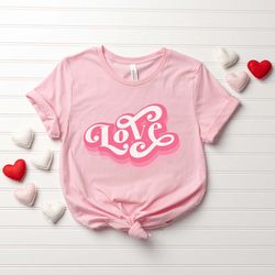 retro love valentines day shirt, cute love tee, valentine love, love t-shirt, valentines day shirts for woman, cute vale