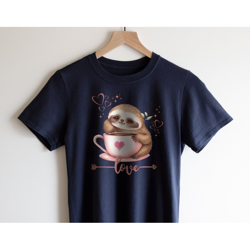 Love Sloth Shirt, Cute Sloth Valentines Shirt, Valentine Sweatshirt, Animal Lover Shirt, Valentine Tee, Valentines Women shirt,Gift for LOVE.jpg