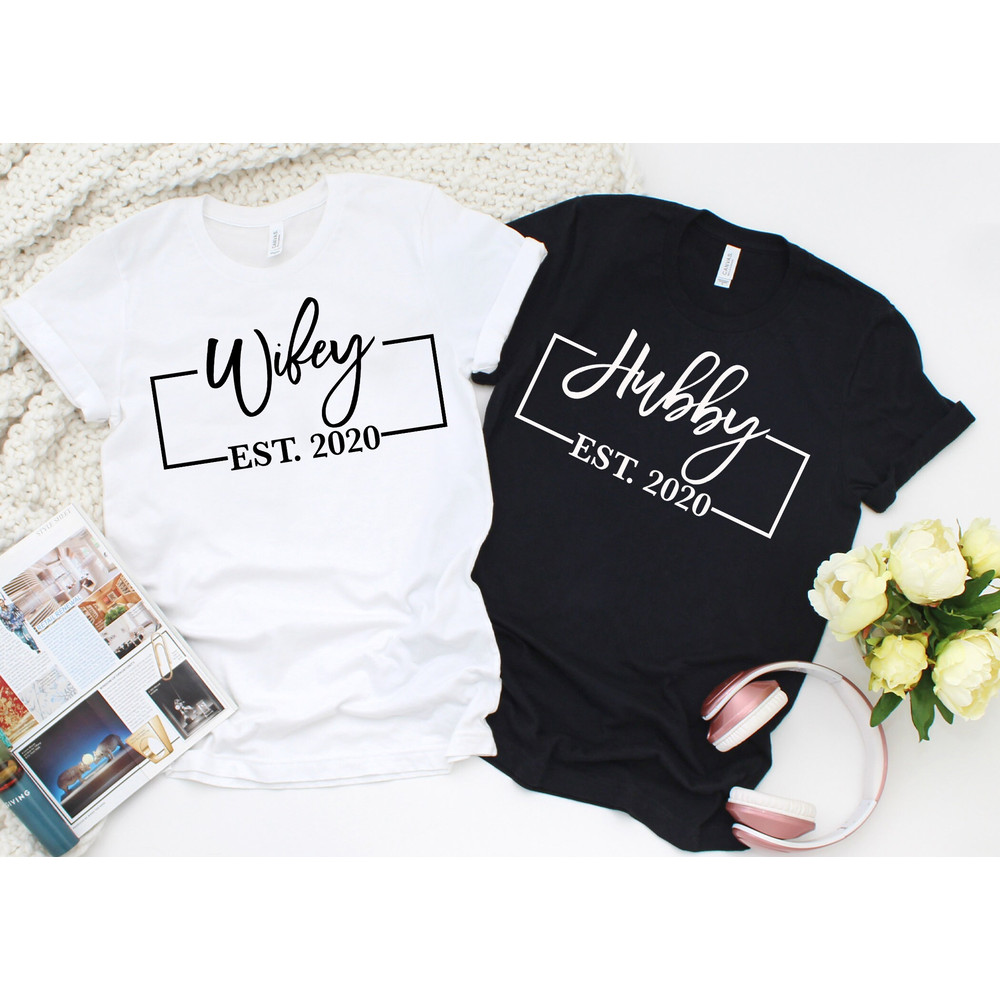 Couple EST Shirt, Hubby EST Shirts, Couple Shirts, Honeymoon Shirts, Matching Shirts, Wife and Husband Shirts, Bride and Groom Shirts.jpg