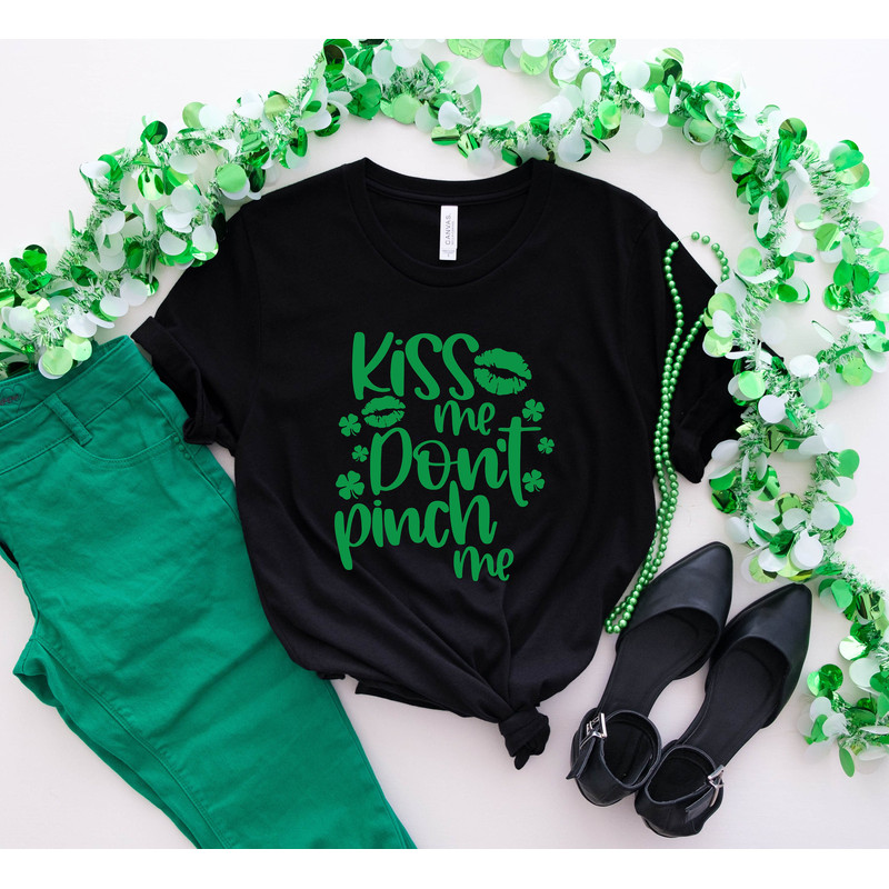 Kiss Me Don't Pinch Me T-shirt, Saint Patrick's Day Shirt, Funny Irish Day Shirt, Bar Shirt.jpg