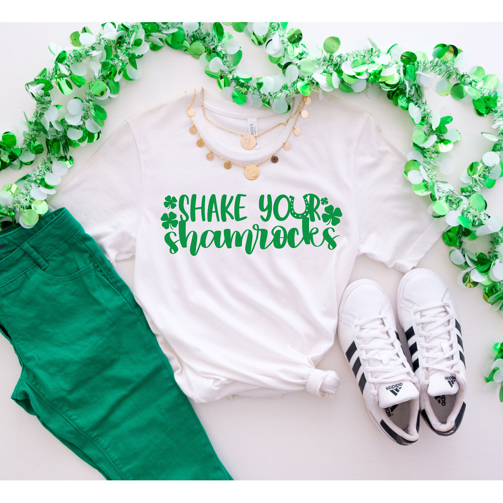 Shake Your Shamrocks T-shirt, Saint Patrick's Day Shirt, Funny Shenanigans Shirt, Lucky Shirts.jpg