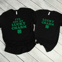 couples shirts st patricks day t-shirt, ive got my lucky charm, lucky charm his  hers, matching shirts, wedding gift, an