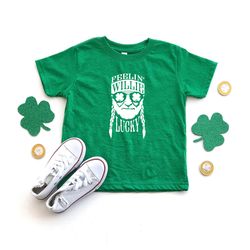 feeling really lucky youth st patricks day t-shirt, toddler shirt, youth shirt, cute st patricks day shirt, st paddys da