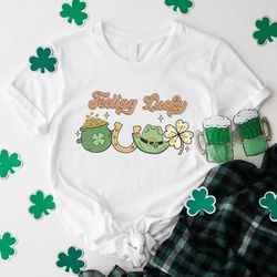 feeling lucky st patricks day, shamrock lucky tshirt, paddys day shirt, patrick day gift,clover shirt st patricks,irish