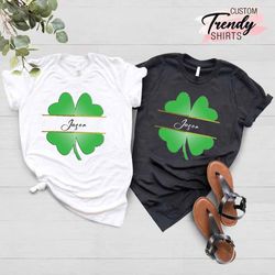 personalized shamrock shirt, custom irish gifts, st patricks day shirt, lucky irish shirt, custom irish shirt, custom fo