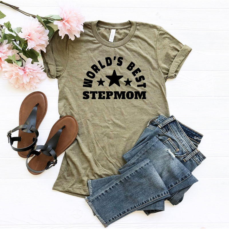Best Stepmom Shirt, Stepmom T-Shirt, Best Stepmom Tee, Mother's Day Shirt, Stepmother T-Shirt, World Best DadTee.jpg