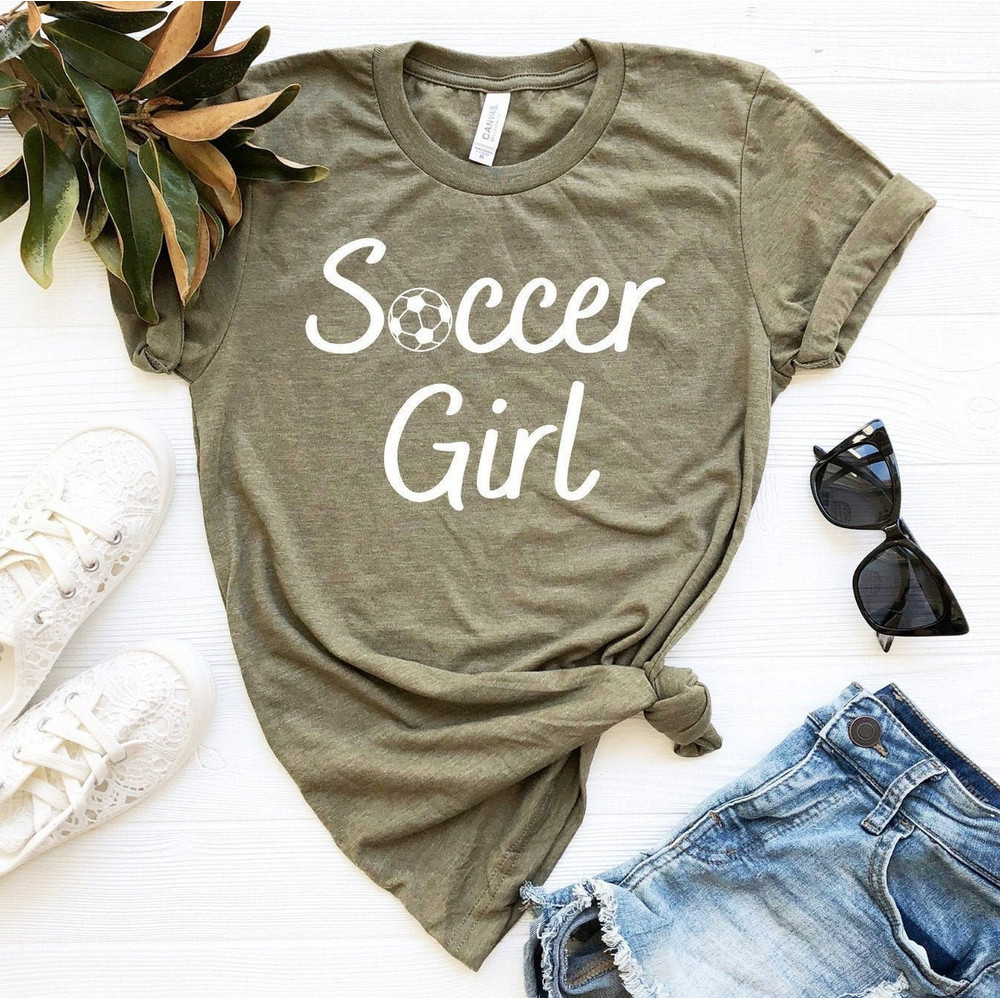 Soccer Unisex T-Shirt, Soccer Girl Shirt, Soccer Team Player Gift, Sports Girl Shirt, Soccer Girl Tee.jpg
