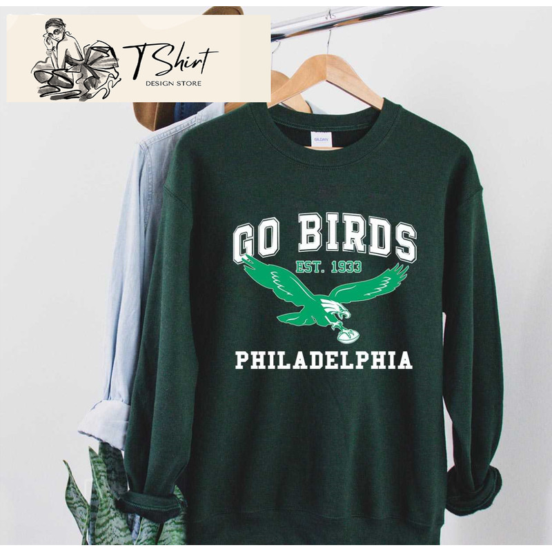 Est 1933 Go Birds Shirt Eagles Championship Shirt 2023 - Happy Place for Music Lovers.jpg