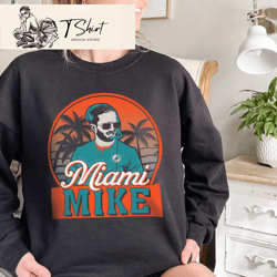 Miami Mike Miami Dolphins Mens Shirts Miami Dolphin Gifts for Him - Happy Place for Music Lovers