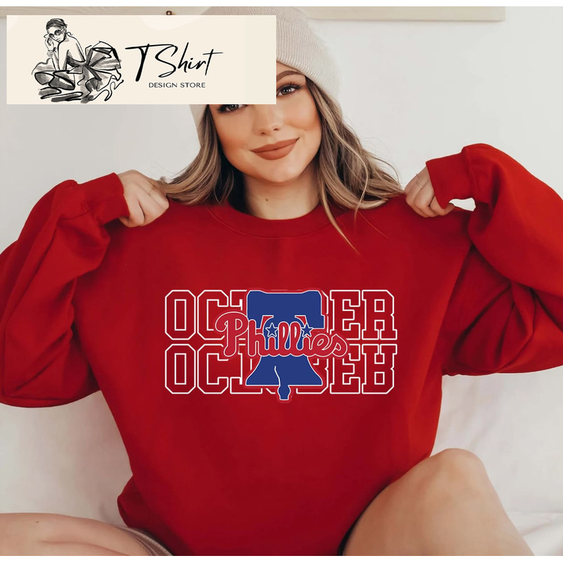 Red October Phillies Shirt, Cool phillies Shirts, Gifts for Phillies Fans - Happy Place for Music Lovers.jpg
