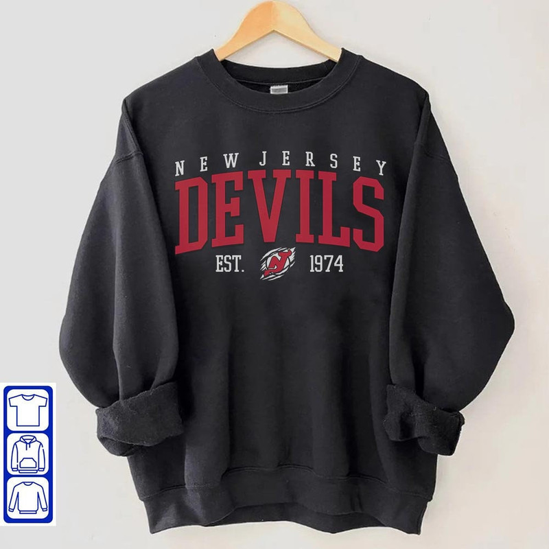 New Jersey Crewneck, Vintage Style New Jersey Sweatshirt, New Jersey Sweatshirt, College Sweatshirt, Hockey Fan Gifts, Hockey Sweatshirt 30o.jpg