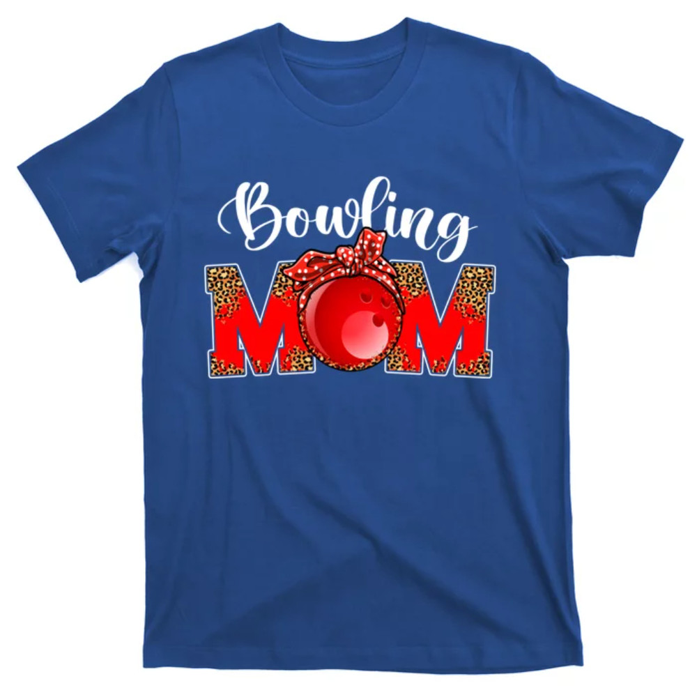 TeeShirtPalace Mothers Day Bowling Mom Leopard Game Day Mom Life Cute Gift T-Shirt.jpg