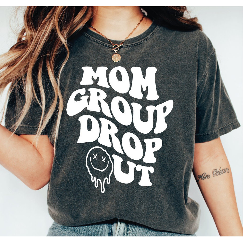 Antisocial Mom Shirt, Mom Group Dropout, Cute Shirt for Moms, Funny Mom T-shirt, Girly Tshirt, Trendy Shirt, Mother's Day Shirt LS172.jpg