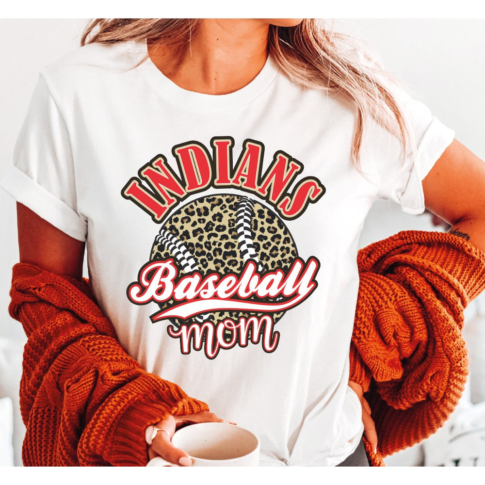 Baseball Shirt, Indians Baseball Mom Shirt, Gift For Indians, LS306.jpg